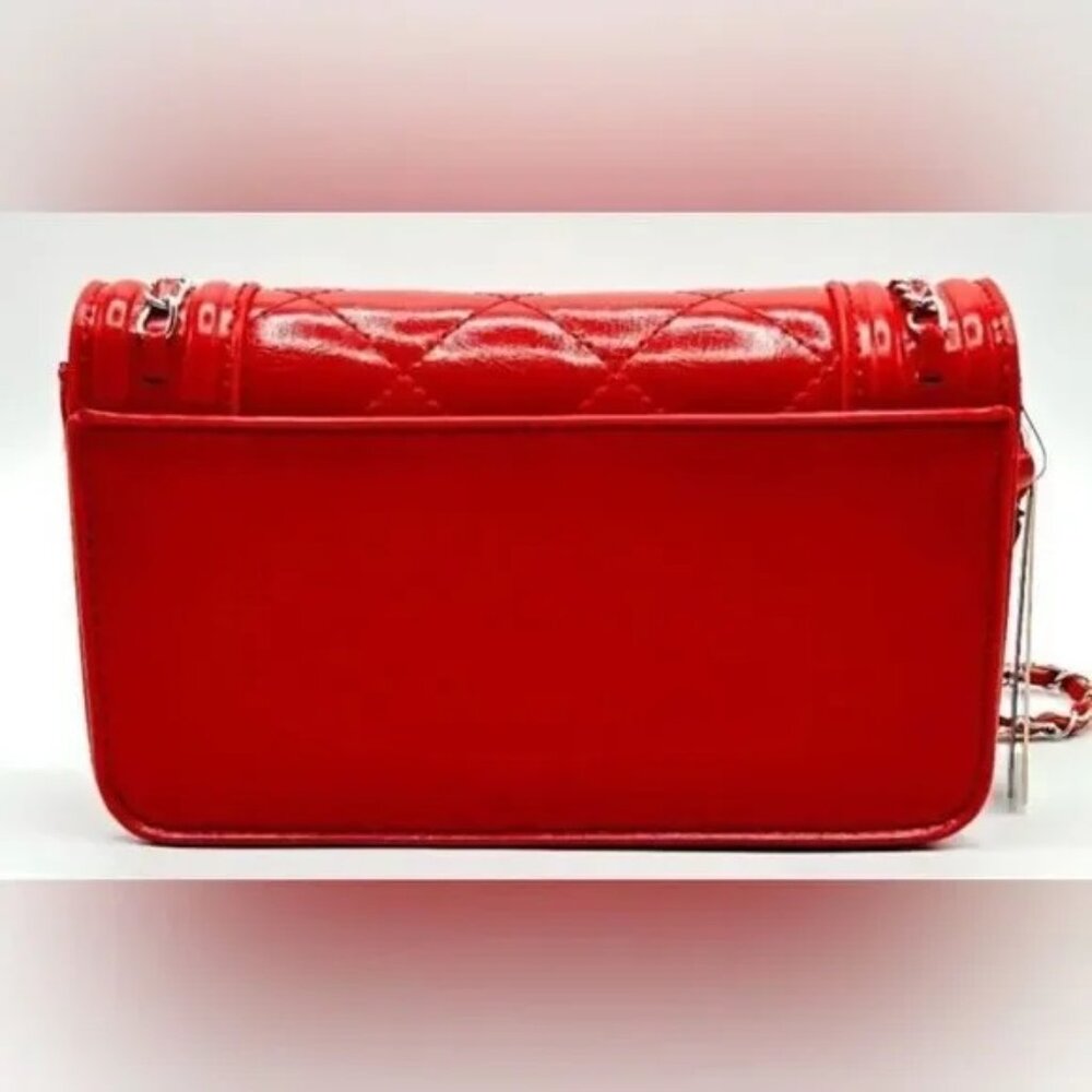 Badgley Mischka Red Chain Crossbody NWT - Picture 4 of 8